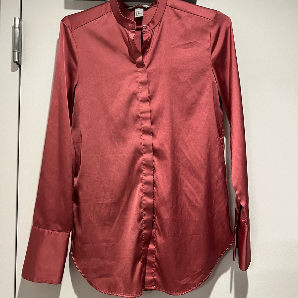 hm silk shirt